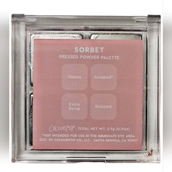 NWOT- Colourpop Eyeshadow Quad Sorbet - Picture 2 of 4